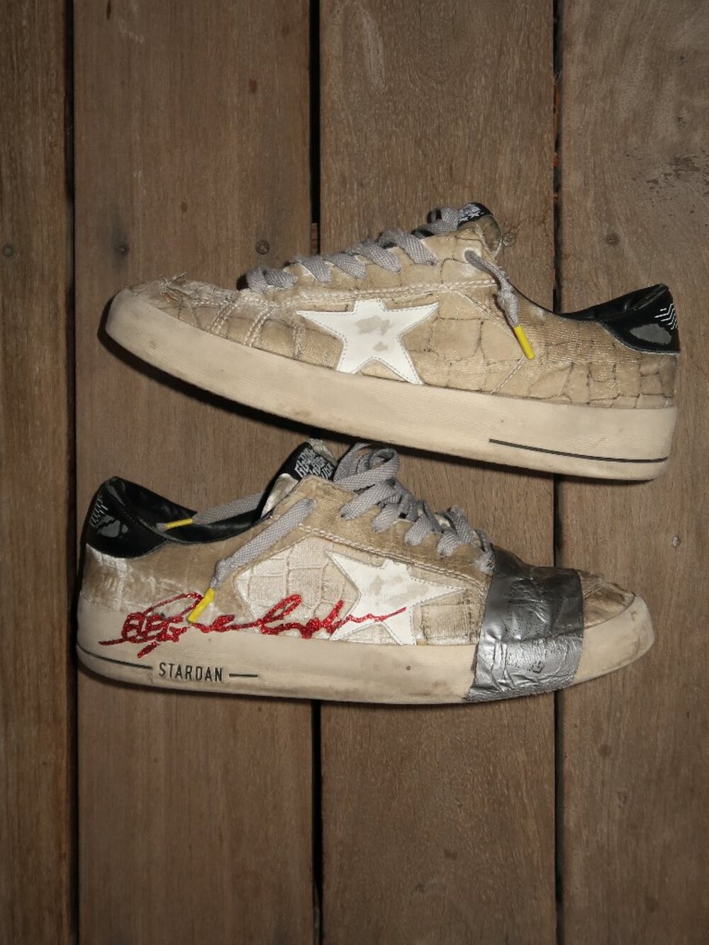 RARE Men's Golden Goose Duct Tape Stardan Sneakers US 10.5 / EU 43